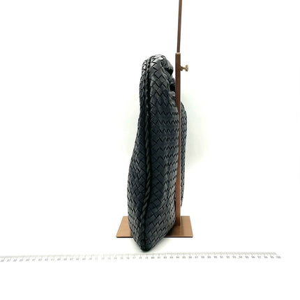 Sold Bottega Veneta Intrecciato Hobo Bag Large Black Lambskin leather