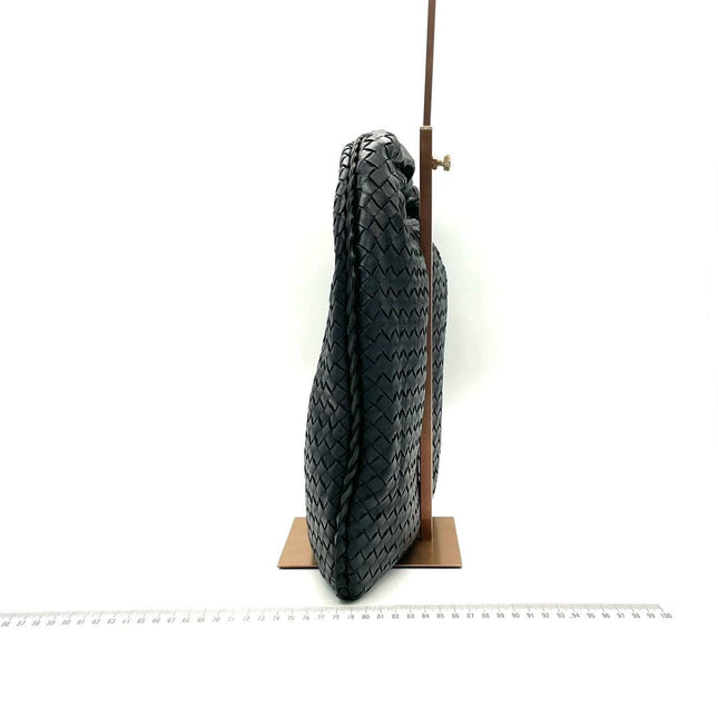 Sold Bottega Veneta Intrecciato Hobo Bag Large Black Lambskin leather