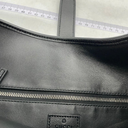 Gucci Jackie 1961 Large Black Calfskin Leather With Long Strap