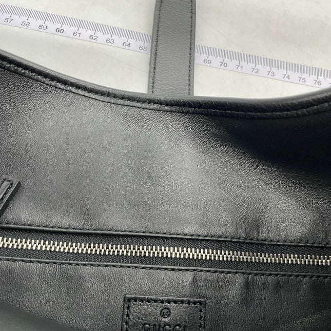 Gucci Jackie 1961 Large Black Calfskin Leather With Long Strap