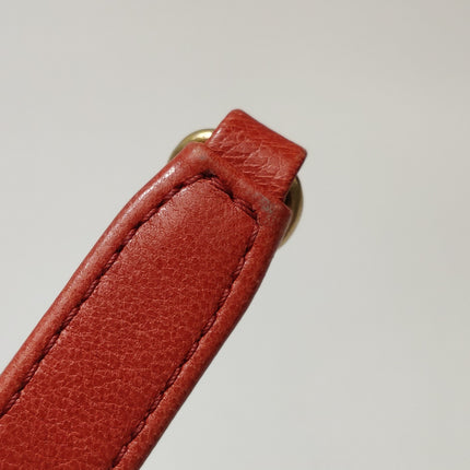 Chanel Diana CC Flap Bag Large Red Lambskin Leather 2014-2015