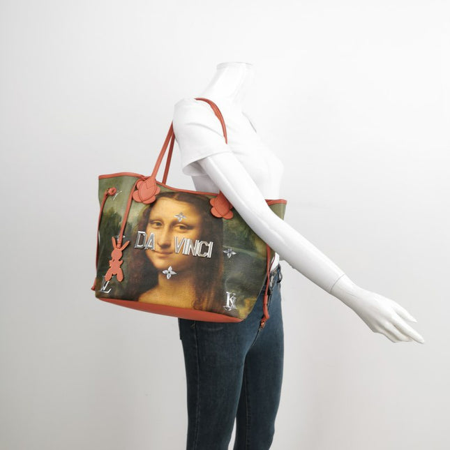Louis Vuitton x Jeff Koons Monalisa Masters Neverfull MM Tote Medium