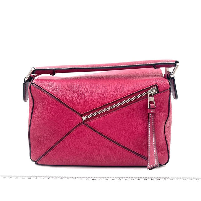 Loewe Puzzle bag small raspberry pink leather