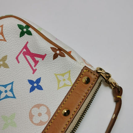 Louis Vuitton x Takashi Murakami Pochette Accessoire White Multicolor
