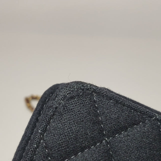 Chanel Wallet on Chain Métiers d'Art Paris-Hamburg 2018 Black Wool Nautical Charms