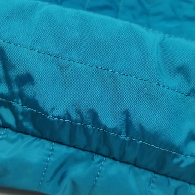 Chanel Blue Quilted Nylon Puffer Jumbo Flap Bag Chain Strap