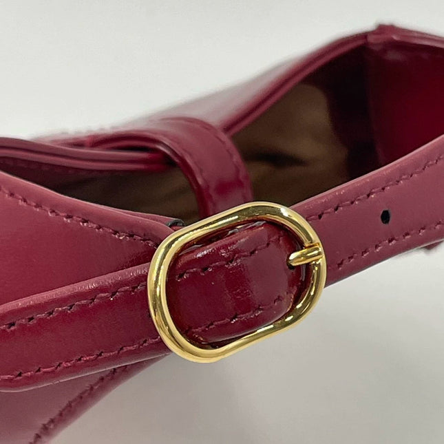 Gucci Jackie 1961 Mini Red Burgundy Leather Bag