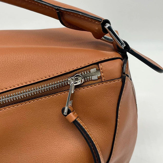 Loewe Puzzle Medium Caramel Tan Calfskin leather Bag