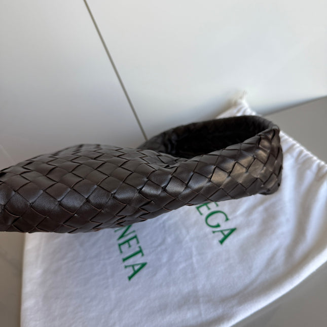 Bottega Veneta Hop Hobo Small Leather Chocolate Brown