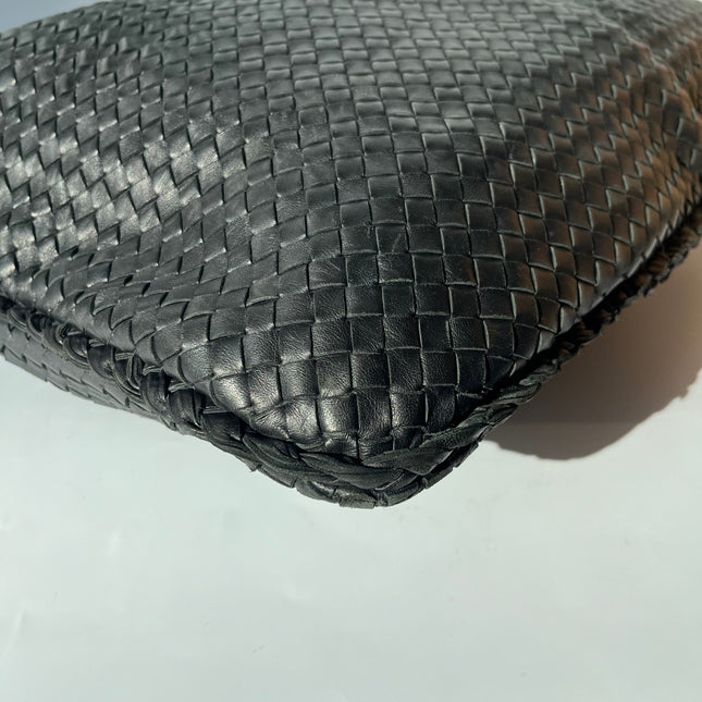 Bottega Veneta Veneta Hobo Maxi Black Leather 51cm