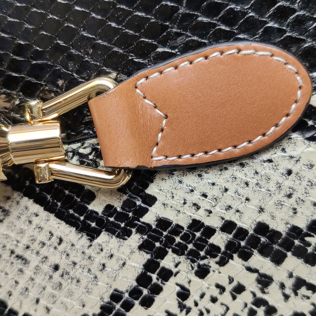 Gucci Jackie 1961 Small Multicolor Calfskin and Python-skin Leather Black With Strap