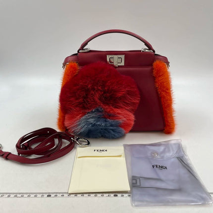 Sold Fendi Peekaboo Red Leather