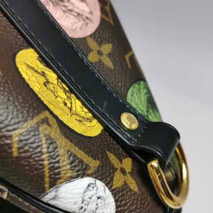 Louis Vuitton Speedy 25 Bandouliere Fornasetti Louvre Stamps