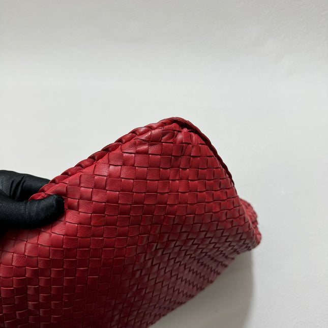Sold Bottega Veneta Hobo Bag Large Burgundy Red Lambskin leather 52cm