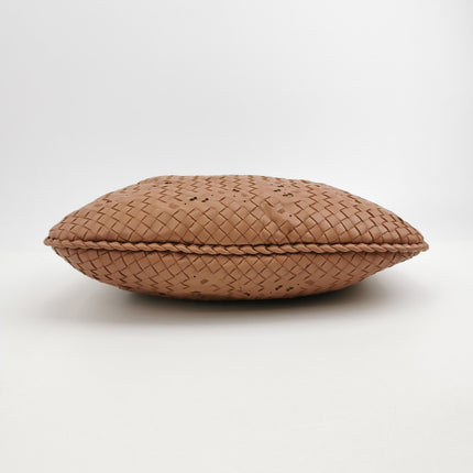 Bottega Veneta Hobo Bag Leather Beige Small 40cm Butterfly Cutout