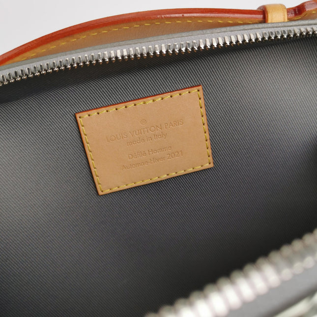 Louis Vuitton Soft Trunk Silver Patent Leather Monogram Crossbody Bag