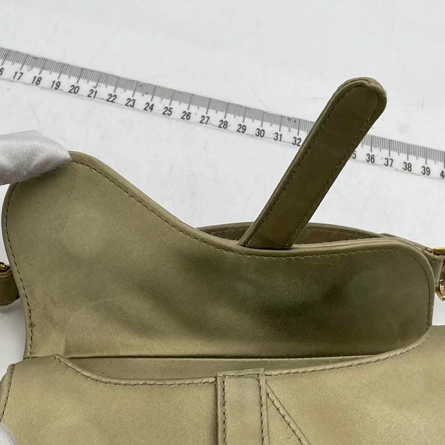 Dior Saddle Mini Silk Handbag Light Gold with crystals
