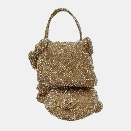 Anteprima Hello Kitty Gold Crystal 3D Wire Handbag