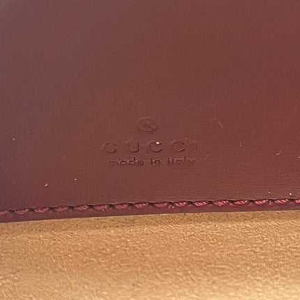 Gucci Jackie 1961 Mini Red Burgundy Leather Bag