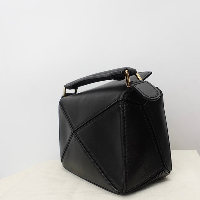 SOLD Loewe x Howl's Moving Castle Studio Ghibli Collection Puzzle Calcifer Mini Black Crossbody Bag