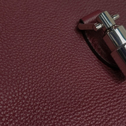 Gucci Jackie 1961 Burgundy Large Pebbled Leather Shoulder Bag with Strap