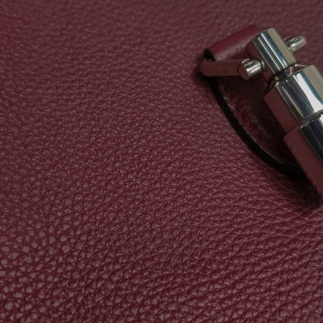 Gucci Jackie 1961 Burgundy Large Pebbled Leather Shoulder Bag with Strap