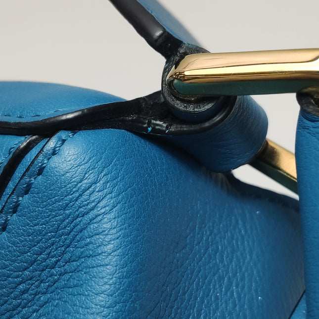 Loewe x Spirited Away Studio Ghibli Collection Puzzle Small Blue Crossbody Bag