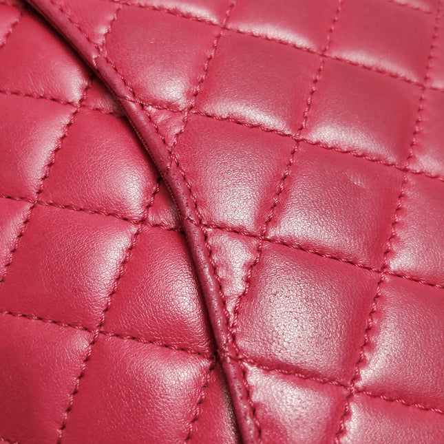 Chanel Seasonal Flap Medium Pink Lambskin Leather Valentine's Heart Charms