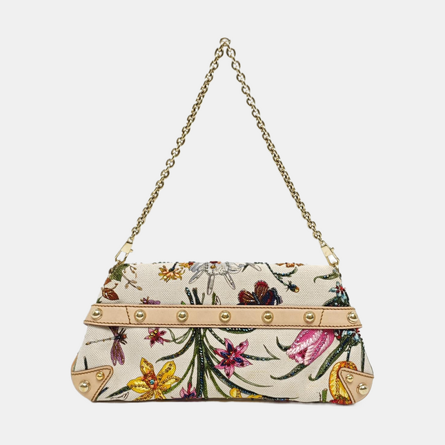 Gucci Horsebit 1955 Small Chain Bag Limited Edition Floral Print Canvas