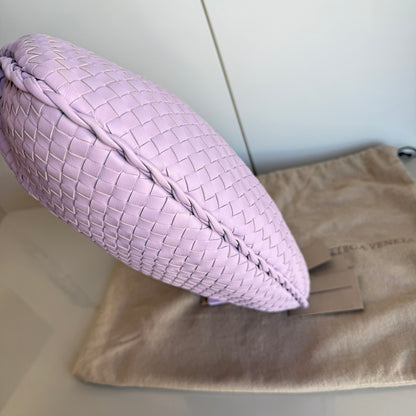 Bottega Veneta Veneta Hobo Medium Baby Lilac Purple Intrecciato Leather Bag 41cm