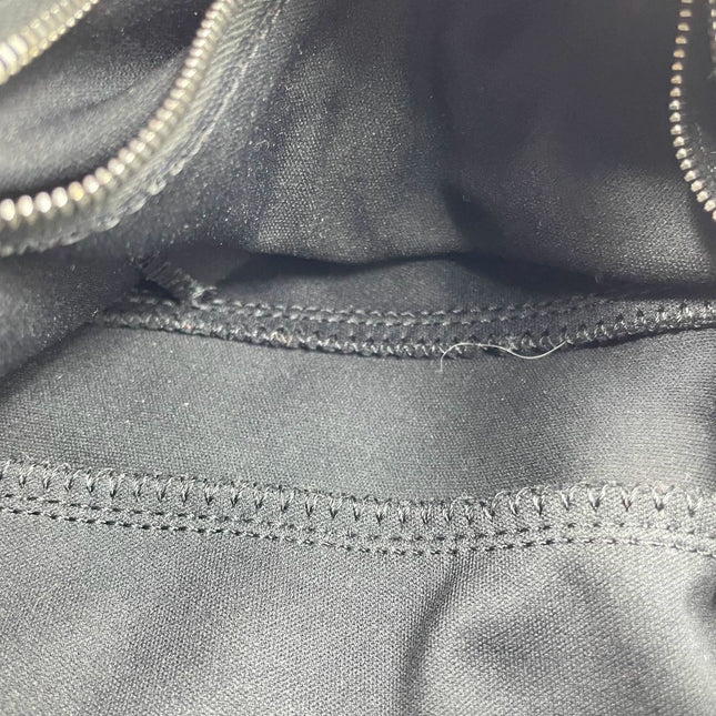 FENDI Baguette Vintage Black Cloth Silver Hardware