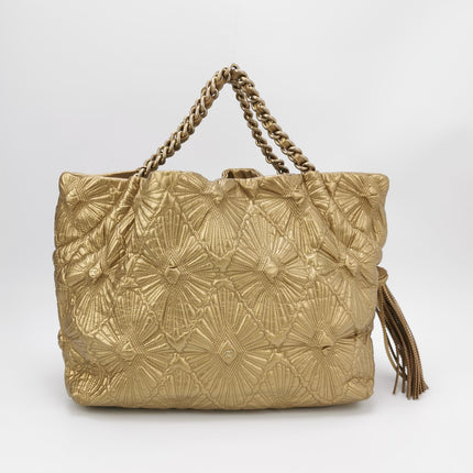 Chanel Paris Venice Ca D’Oro Large Gold Leather Tote with Engraving