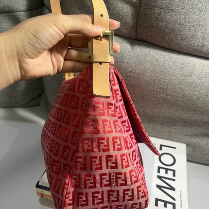 Sold Fendi Mamma Baguette Pink Zucchino print