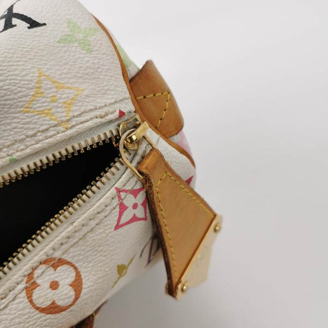 Louis Vuitton x Takashi Murakami Speedy 30 Lock White Multicolor