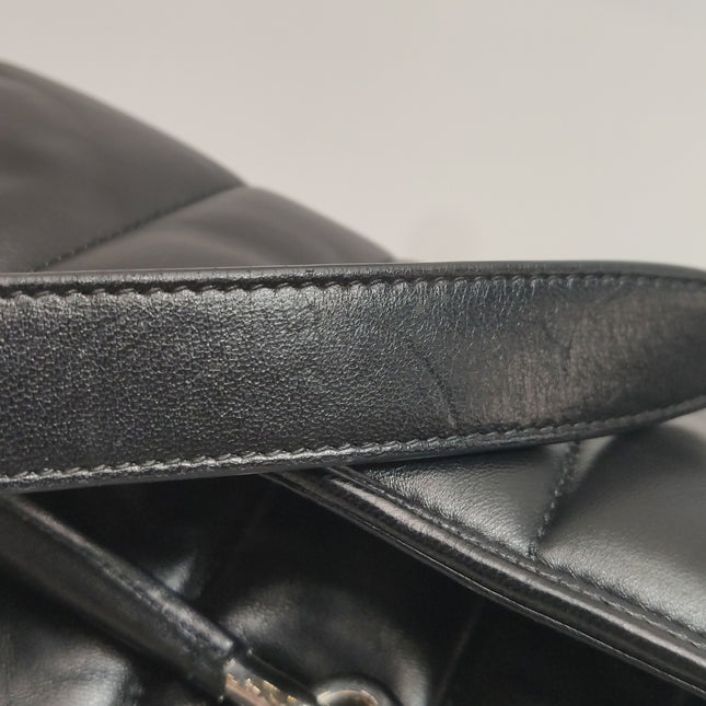 Gucci Horsebit 1955 Chain Shoulder Bag Large Black Padded Leather S23