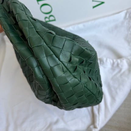 Bottega Veneta Teen Jodie Leather Dark Forest Green 36cm
