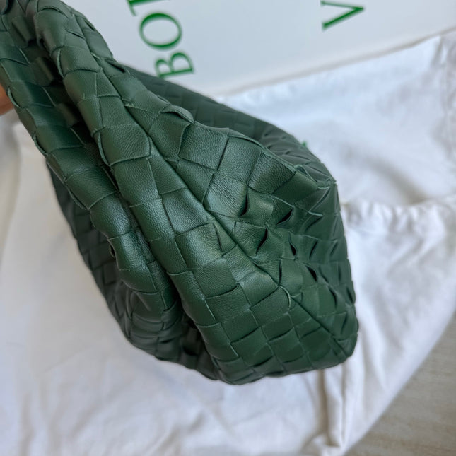 Bottega Veneta Teen Jodie Leather Dark Forest Green 36cm