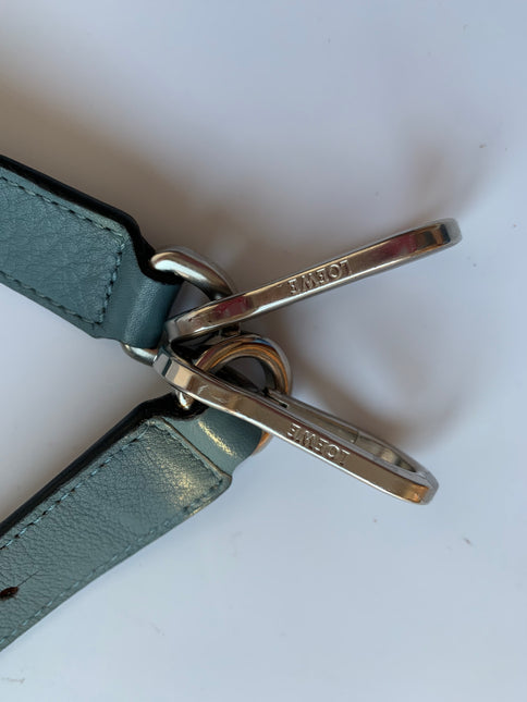 Sold Loewe Puzzle Small Blue Leather Crossbody Bag