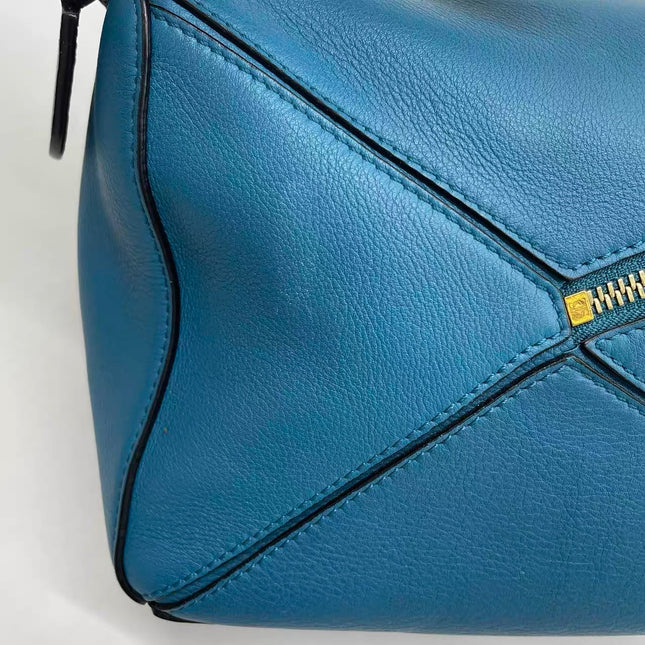 Loewe x Spirited Away Studio Ghibli Collection Puzzle Small Blue Crossbody Bag