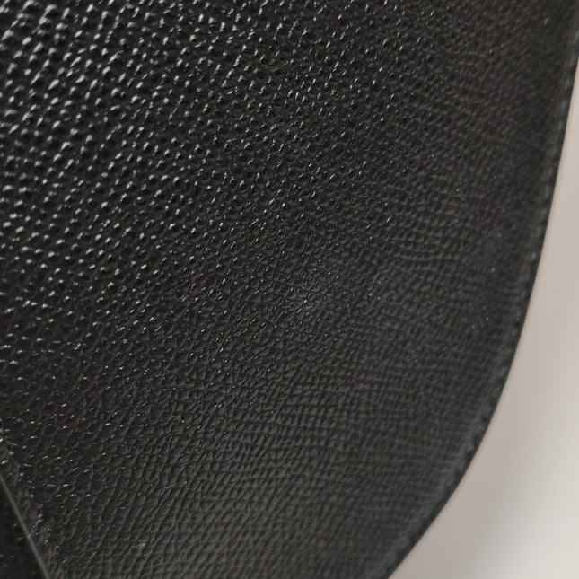 Dior Saddle 2020 Medium Grained Calfskin Leather Bag Black