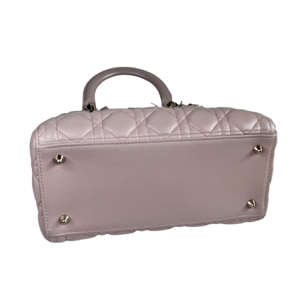 Sold Lady Dior Medium Bag Pink Cannage Leather
