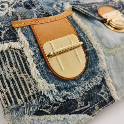 Louis Vuitton Postie Patchwork Monogram Denim Blue Messenger Bag