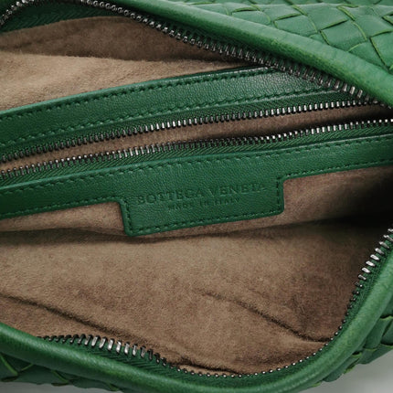 Bottega Veneta Veneta Hobo Green Intrecciato Leather Medium 40cm