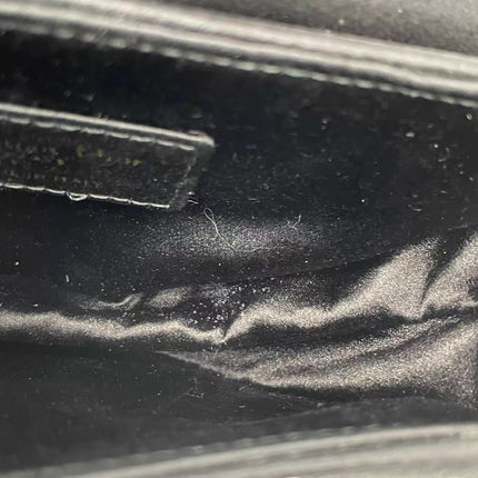 Dior Saddle Mini Silk Black with Crystal Embedded Buckles