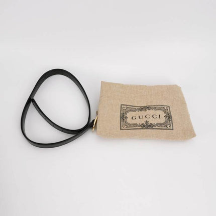 Sold Gucci Jackie 1961 Black Leather Bag Small with Adjustable Strap