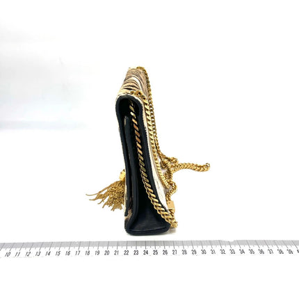 YSL Saint Laurent Kate Small Pony-style Calfskin Leather Leopard Print Tassle Crossbody Bag