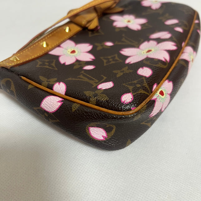Louis Vuitton x Takashi Murakami Cherry Blossom Pochette Accessoire Brown Monogram