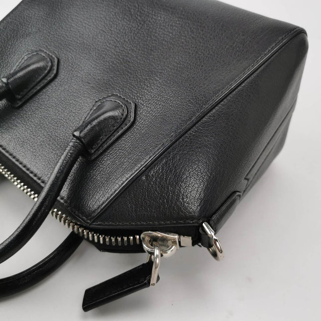 Sold Givenchy Antigona Mini Black Calf Leather Top Handle bag with Strap