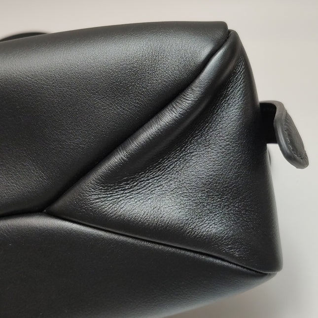 Prada Aimée Black Medium Calfskin Leather Shoulder Bag
