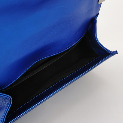 Chanel Le Boy Small Electric Royal Blue Patent Leather Bag